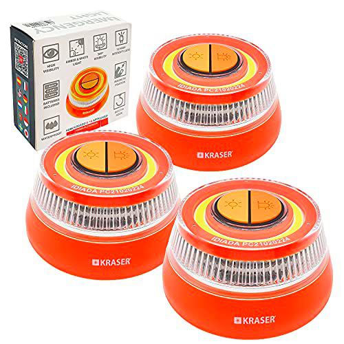 KRASER KR4V16NP3 Pack 3 Luz Holomogada DGT LED Intensidad