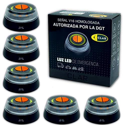 CLAR - Luz Emergencia Coche Homologado DGT con Gancho para Colgar