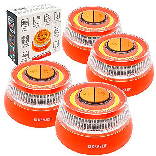 KRASER KR4V16NP4 Pack 4 Luz Holomogada DGT LED Intensidad