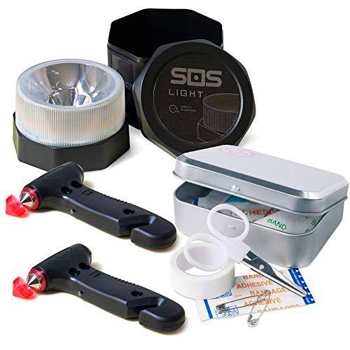 SOS LIGHT PK2692 Pack 2 MARTILLOS, portátil de Emergencia