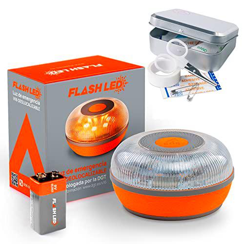 FLASH LED SOS Luz de Emergencia V16 Conectada Homologada DGT 3.0 OBLIGATORIA