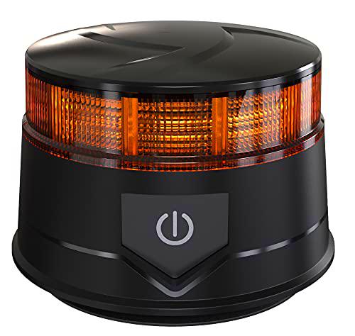 Ryme Automotive Mini Rotativo LED Ámbar con Batería Recargable Litio