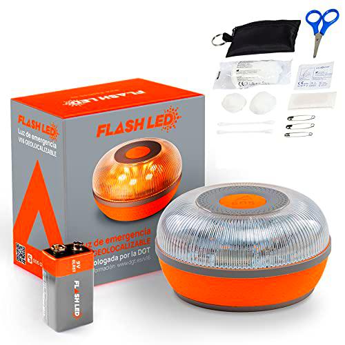 FLASH LED SOS Luz de Emergencia V16 Conectada Homologada DGT 3.0 OBLIGATORIA