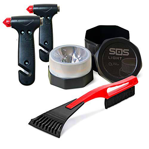 GEMCORE s.o.s. light baliza luminosa V16 + 2 MARTILLOS de Seguridad