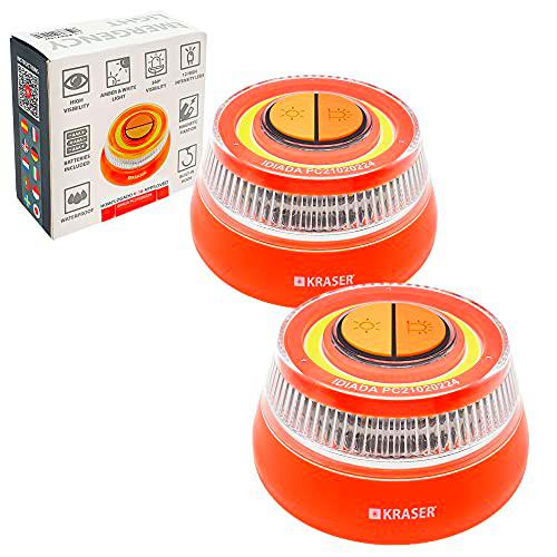 KRASER KR4V16NP2 Pack 2 Luz Holomogada DGT LED Intensidad